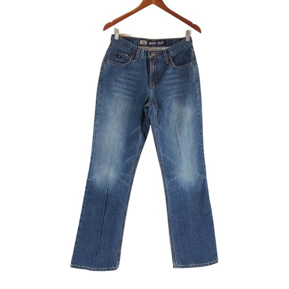 Cruel Girl Womens High Waist Size 7 Bootcut Jeans Juniors Medium Wash Blue Denim - Picture 9 of 9